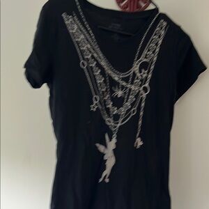 NWOT Disney T-Shirt with silver tinkerbell